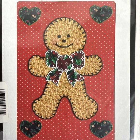 Stitch A Card Applique Kit # 1193 by NeedleMagic "Gingerbread Boy" - Picture 7 of 10